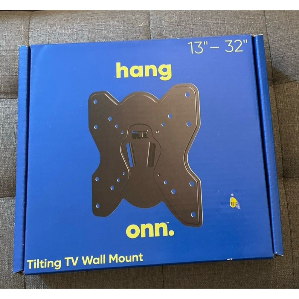 onn. Tilting TV Wall Mount 13-32" Black VESA 75x75 200x200 Max 44lbs Model 2027A